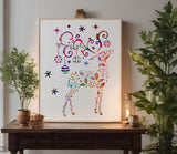 Christmas Reindeer Holiday Ornaments Stencil (628)