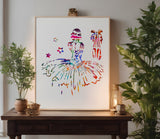 Ballerina Ballet Dance Girl Tutu Stencil (629)