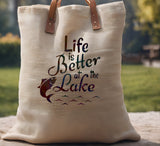 Life Is Better At The Lake Fish Fishing  Stencil (632)