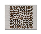 Circles Circle Illusion Wave Pattern Stencil (641)