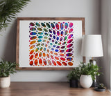 Circles Circle Illusion Wave Pattern Stencil (641)