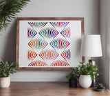 Illusion Pattern Lines Stencil (642)