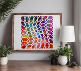 Illusion Honeycomb Bent Wavevs Distorted  Stencil (643)