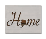 Alaska State Home Love Stencil (668)