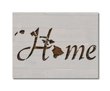 Hawaii State Home Love Stencil (677)