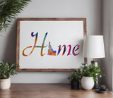 Idaho State Home Love Stencil (678)