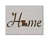 Louisiana State Home Love Stencil (684)