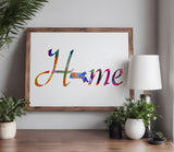 Massachusetts State Home Love Stencil (687)