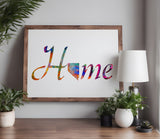 Nevada State Home Love Stencil (694)