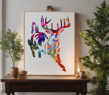Buck White-Tailed Deer Hunting Custom Stencil (6)