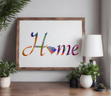 South Carolina State Home Love Stencil (706)