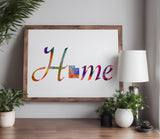Utah State Home Love Stencil (710)