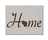 Wisconsin State Home Love Stencil (715)