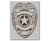 Police Badge Police Department Stencil (719)