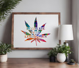 Legalize Cannabis Weed Marijuana 1 Stencil (722)