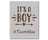 It's a Boy Baby Gender Reveal Stencil (726)