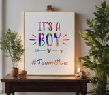 It's a Boy Baby Gender Reveal Stencil (726)