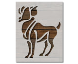 Aries Zodiac Astrology Sign Symbol Stencil (731)
