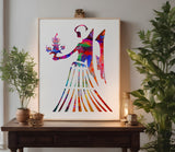 Virgo Zodiac Astrology Sign Symbol Stencil (736)