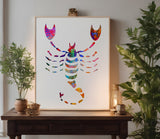 Scorpio Zodiac Astrology Sign Symbol Stencil (738)