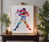 Aquarius Zodiac Astrology Sign Symbol Stencil (741)