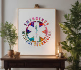 EMT Emergency Medical Technician Star of Life Stencil (743)