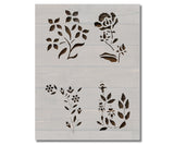 Flowers Floral Roses Flower Pattern 3 Stencil (759)