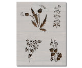 Flowers Floral Roses Flower Pattern 11 Stencil (767)