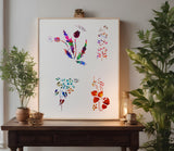 Flowers Floral Roses Flower Pattern 11 Stencil (767)