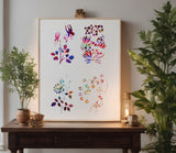 Flowers Floral Roses Flower Pattern 12 Stencil (768)