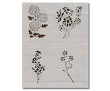 Flowers Floral Roses Flower Pattern 13 Stencil (769)