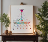 Chandelier Hanging Light Fixture Lamp Stencil (774)