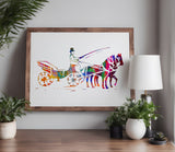 Horse Carriage Buggy Stencil (787)