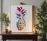 Pineapple Grenade Military Stencil (794)