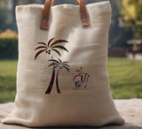 Palm Trees Sailboat Scene Scenery Stencil (799)