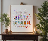 Twinkle Twinkle Little Star Brave Beautiful Stencil (800)