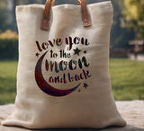 Love you to the Moon and Back Stencil (801)