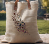 Tribal Feather Detailed Stencil (803)