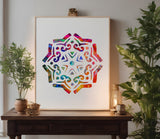 Mandala Geometric Pattern Spiritual 3 Stencil (807)