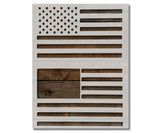 USA US American Flag Stencil (80)