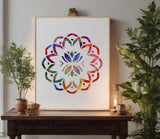 Mandala Geometric Pattern Spiritual 8 Stencil (812)