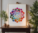 Mandala Geometric Pattern Spiritual 11 Stencil (815)