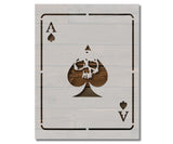 Ace of Spades playing card Death Dealer Stencil (823)