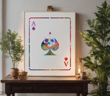 Ace of Spades playing card Death Dealer Stencil (823)