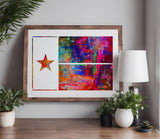 Texas State Flag Stencil (825)