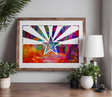 Arizona State Flag Stencil (826)