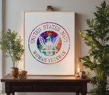United States US Navy Woman Veteran Stencil (830)