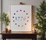 Betsy Ross 1776 Flag Stencil (835)