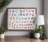 Disney Alphabet Uppercase & Lowercase Letters Font Custom Stencil (83)