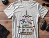 Chinese Pagoda Architecture Stencil (846)